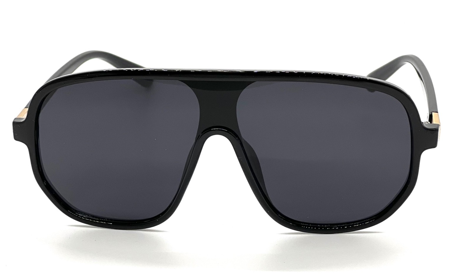 Men Guy Dude Square Sunglasses Shades 100% UV Protection Fashion Flat Black Lens