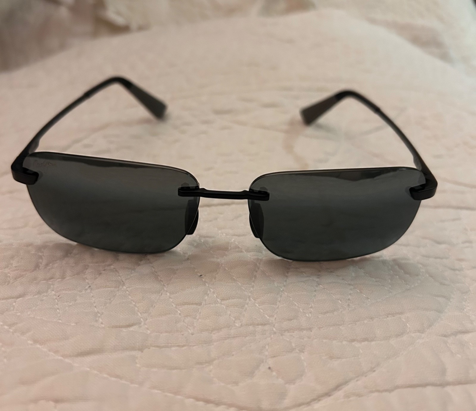 NWT Maui Jim Men’s Lanakila Matte Black W/Gray Polarized Sunglasses MJ624-02