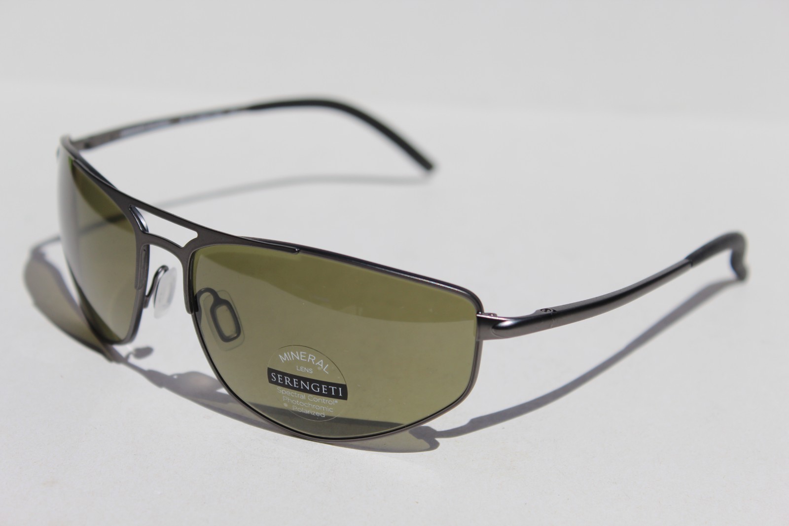 SERENGETI Masten POLARIZED Sunglasses Matte Gunmetal/555nm NEW SS579002 Italy