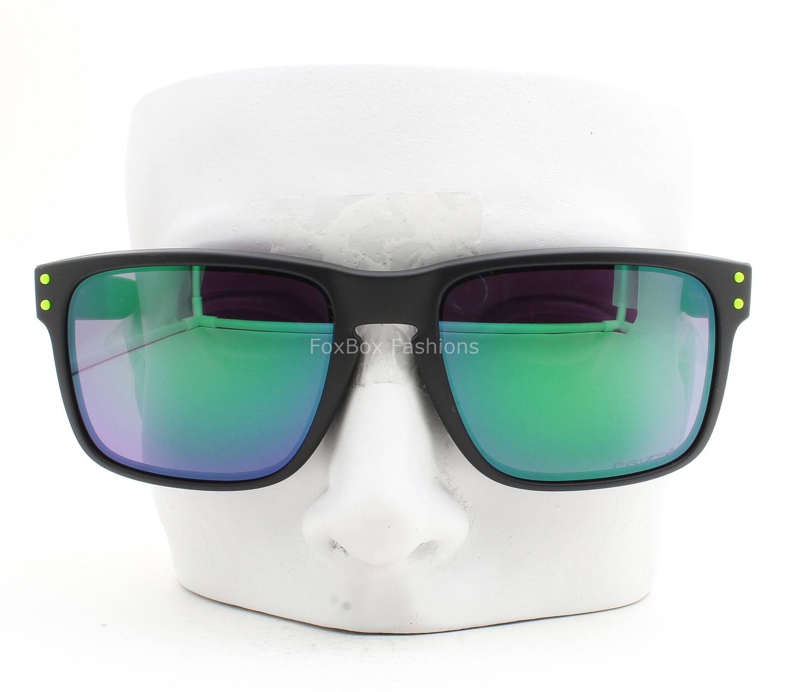 Oakley Holbrook Court Sunglasses OO9102-AI55 Matte Black Prizm Road Jade w/Pouch