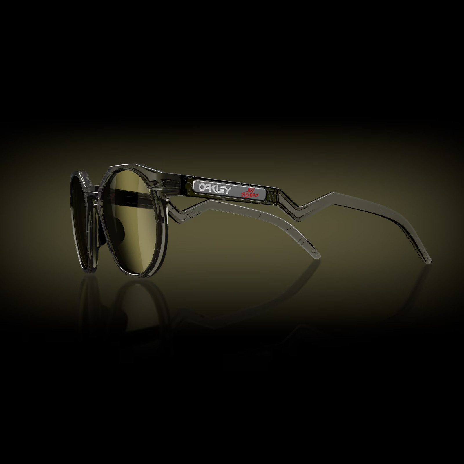 Oakley HSTN 100 Thieves Sunglasses OO9242-1952 100T Grey Smoke / PRIZM Gamin 2.0