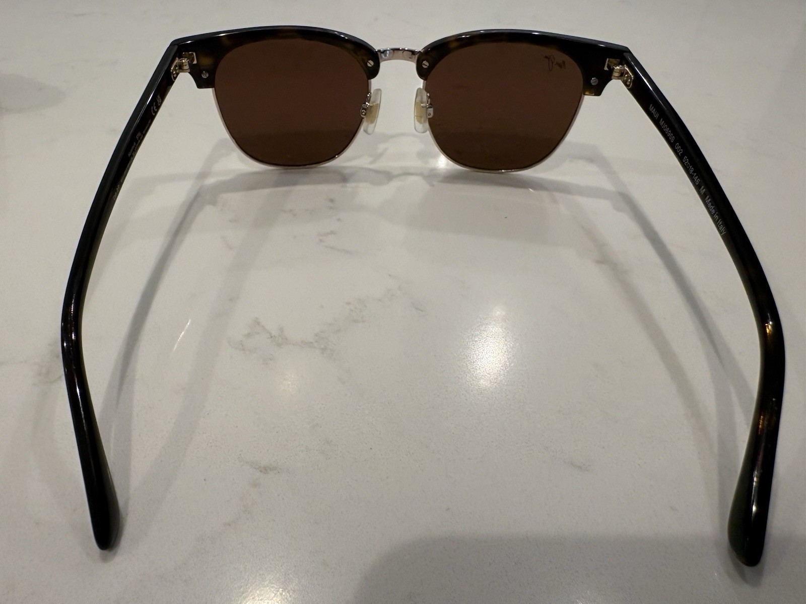 Maui Jim Holuma Polarized Clubmaster-Style Sunglasses MJ0695S-002 – Brown Unisex