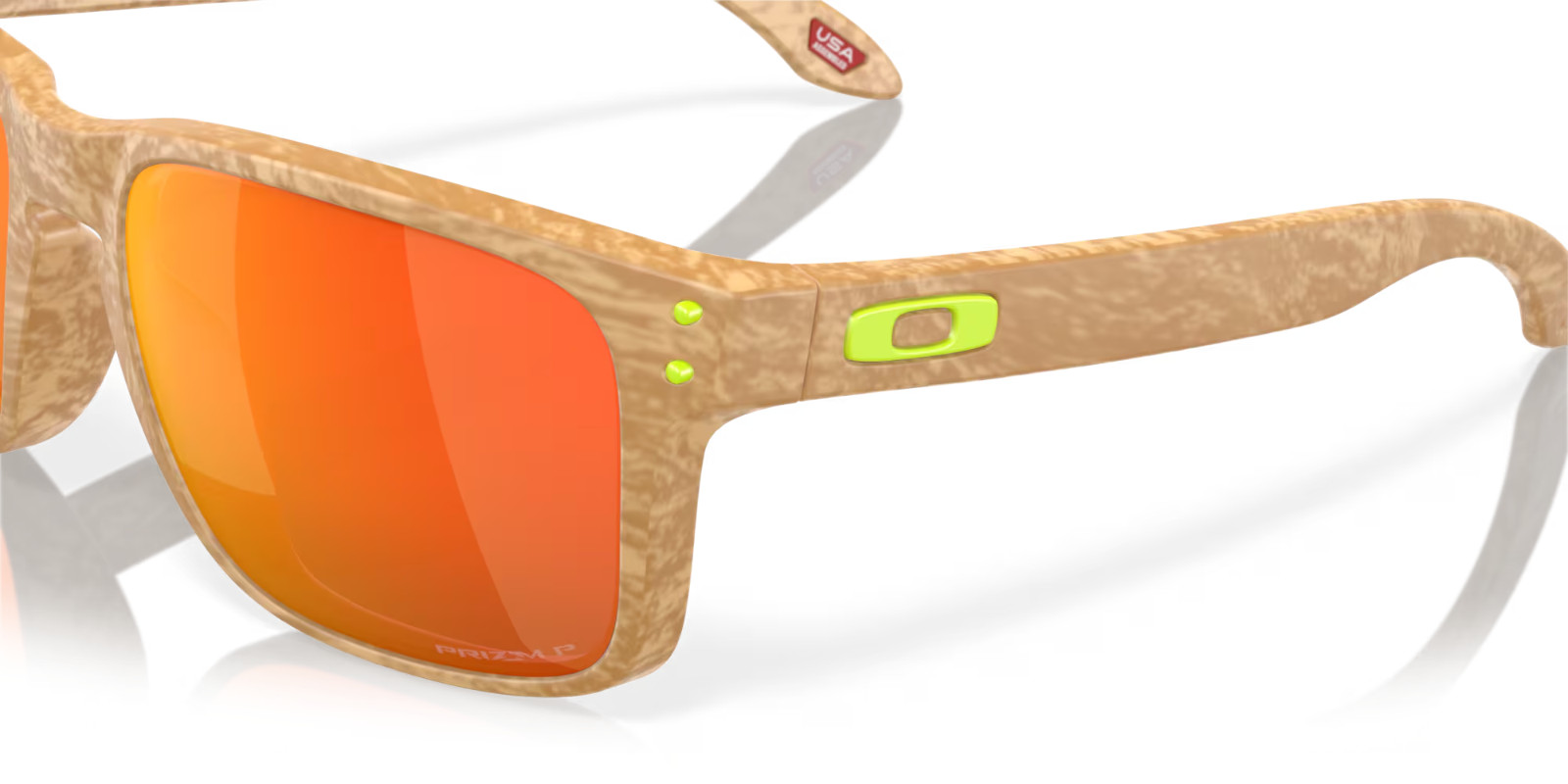 Oakley Holbrook POLARIZED Sunglasses OO9102-Y855 Stone Desert Tan W/ PRIZM Ruby