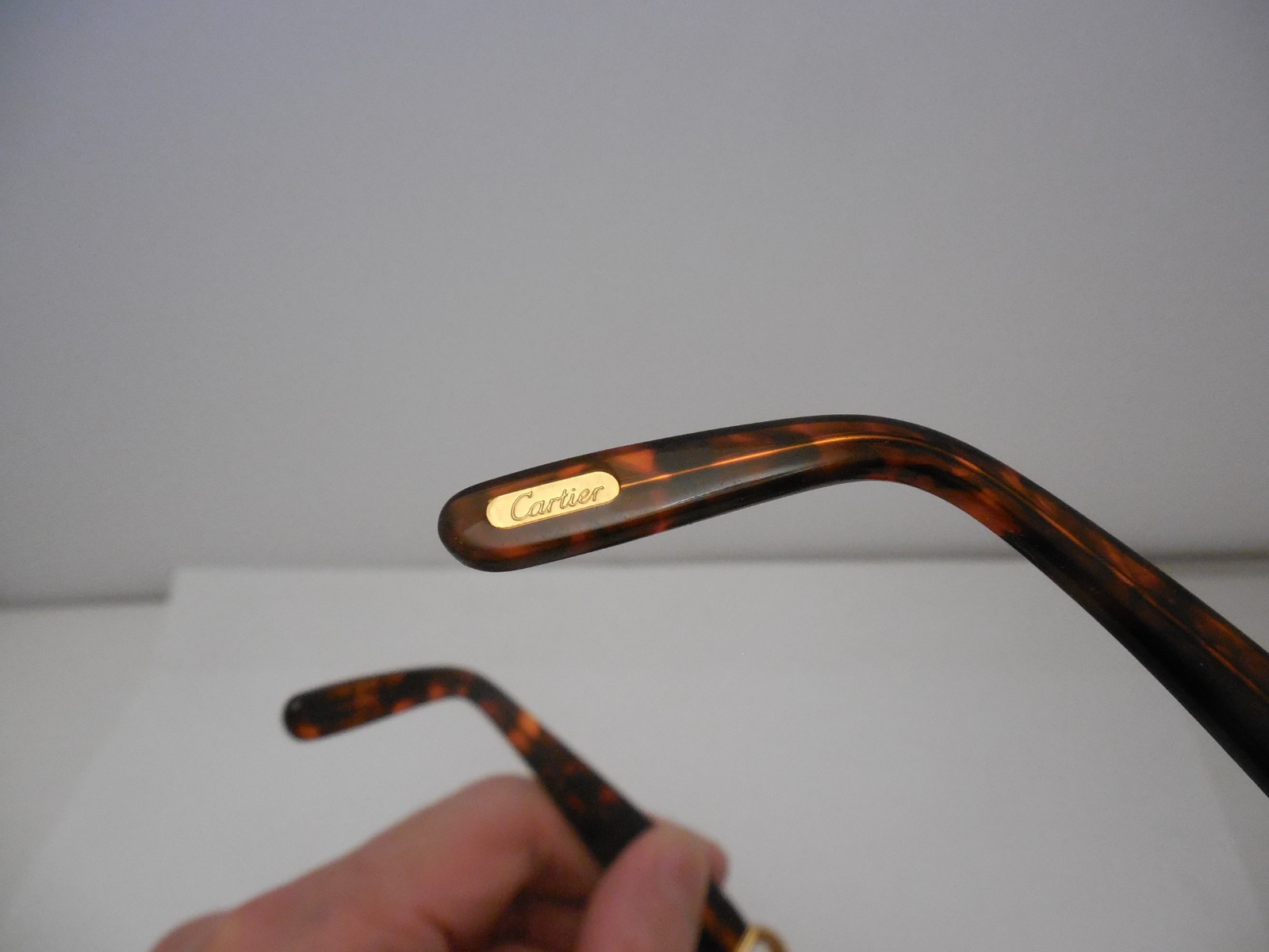 Cartier Paris Acetate plastic Tortoise Shell Oval Sunglasses eyewear frame 90’s