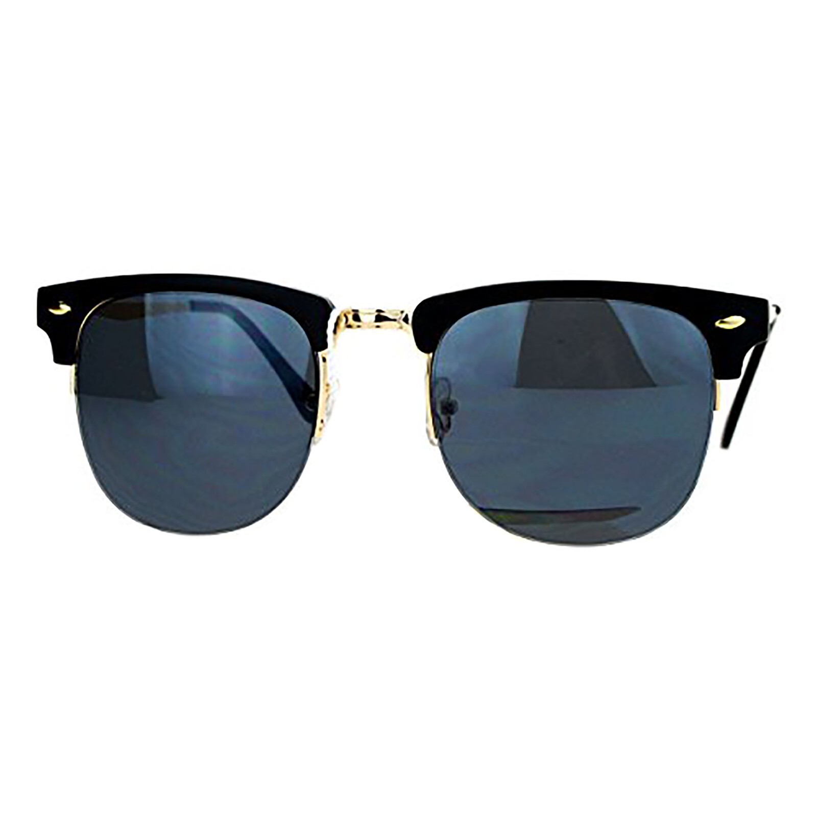 Vintage Classic Designer Sunglasses Half Rim Square Unisex Fashion