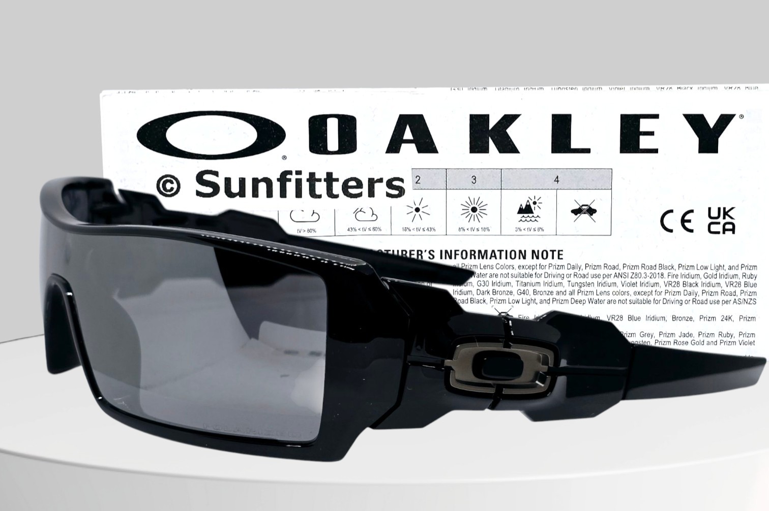 Oakley OIL RIG black/black iridium POLARIZED OO9081 26-203 sunglasses NEW IN BOX