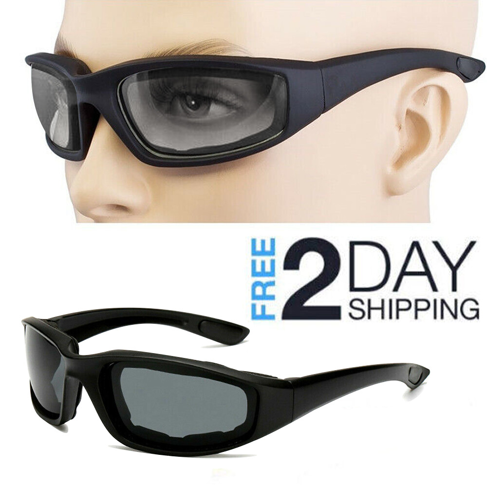 Motorcycle Sunglasses Bike Riding Glasses Clear Lens Wind Resistant Anti Fog Len