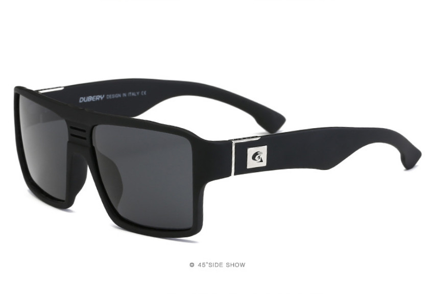 DUBERY Men Polarized Square Sunglasses Oversize Driving Fishing Sport Glasses