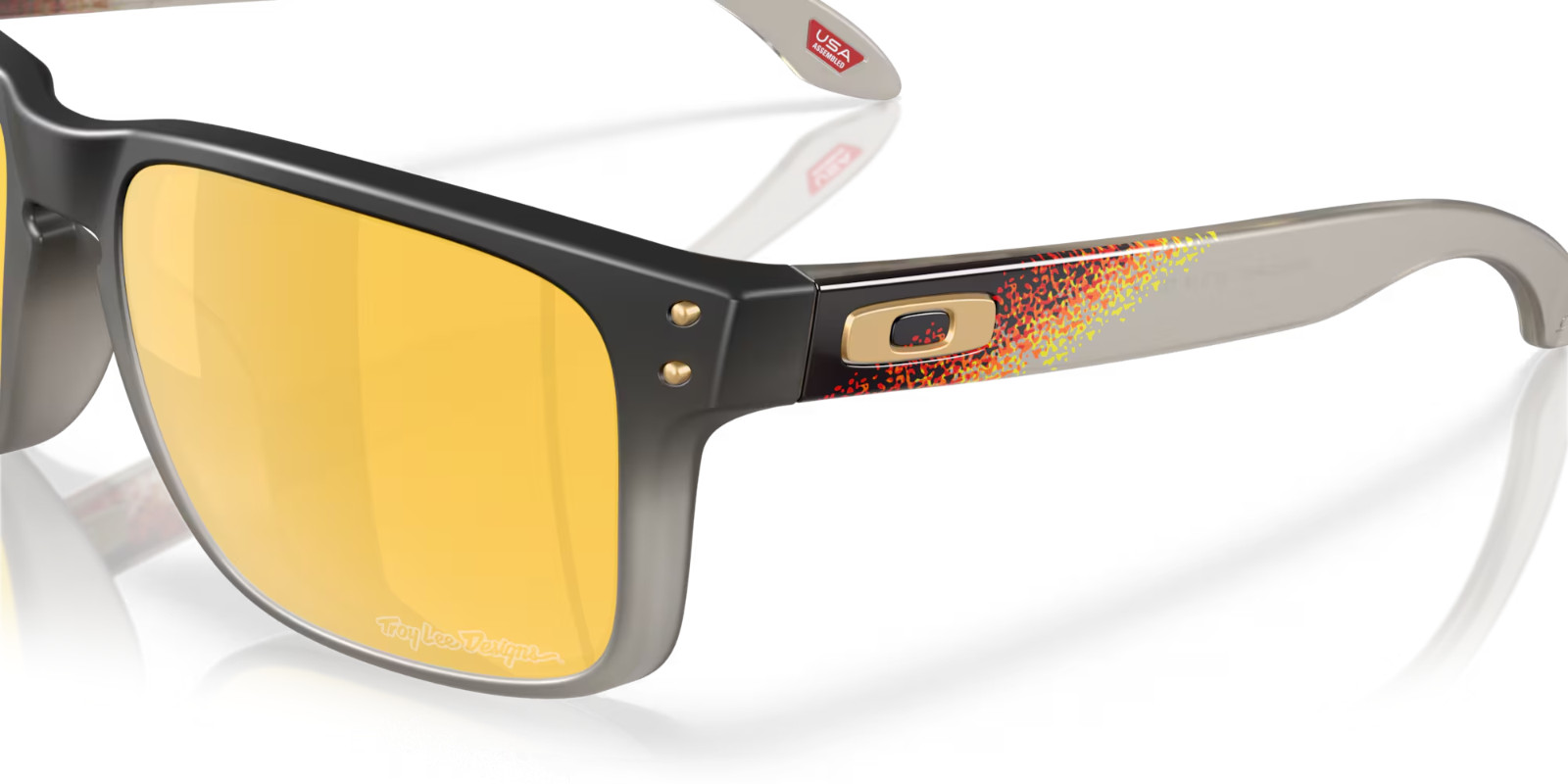 OAKLEY SUNGLASSES HOLBROOK OO9102 TLD BLACK FADE PRIZM 24K POLARIZED