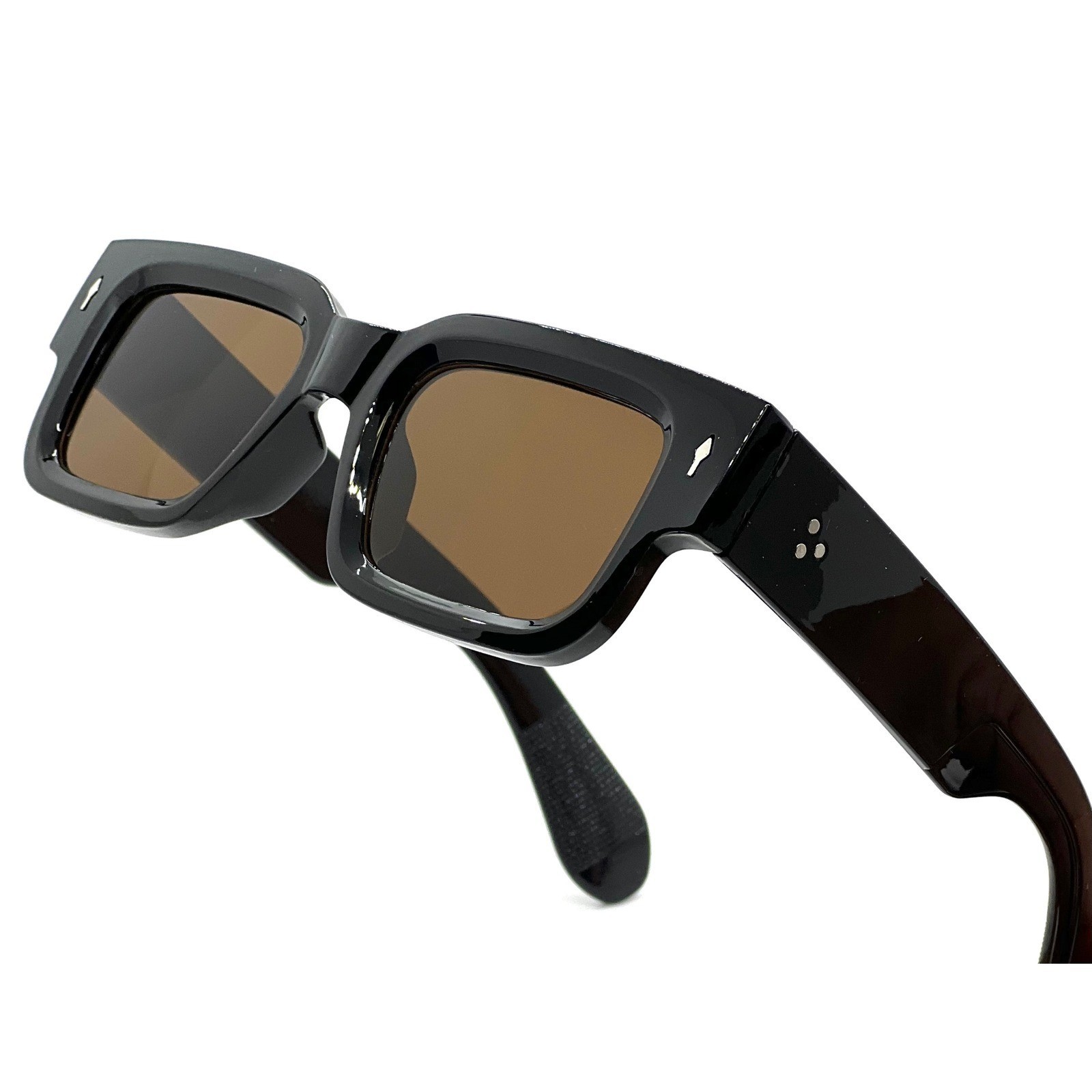 Chunky Square Frame Sunglasses Men Fashionable Style Luxury Model Lentes Gafas
