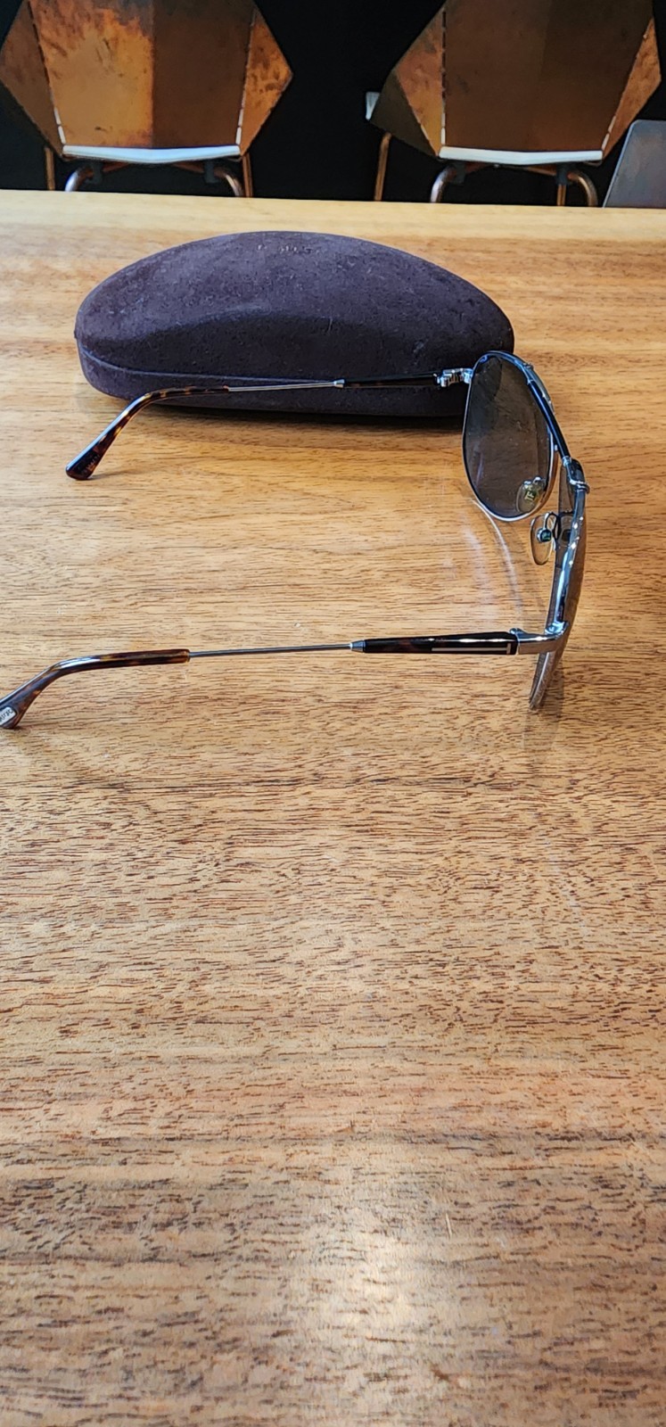 Tom Ford Aviator Sunglasses Men’s Silver Frame And Reflective Mirror Lens