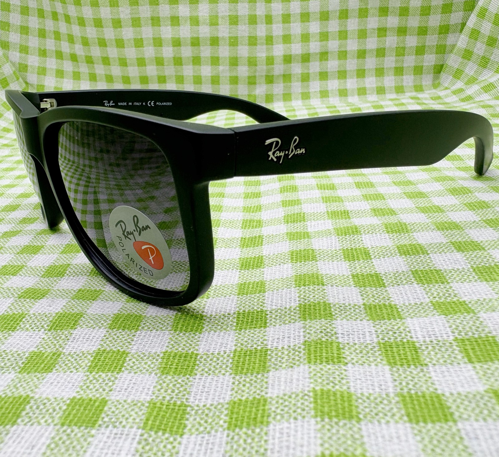 2026 New Men’s Sunglasses RB4165 55mm Ray-Ban Justin Rubber Black Grey Gradient