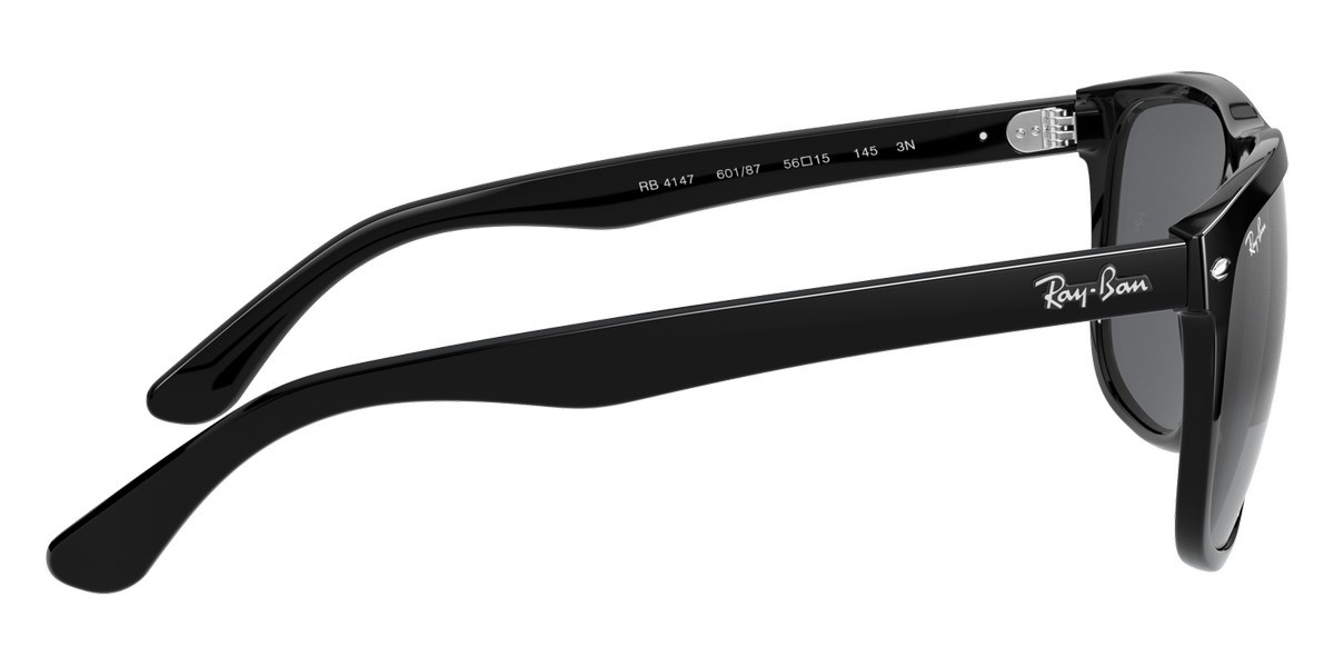 Ray-Ban Boyfriend Polished Black/Grey 60 mm Sunglasses RB4147 601/87 60-15
