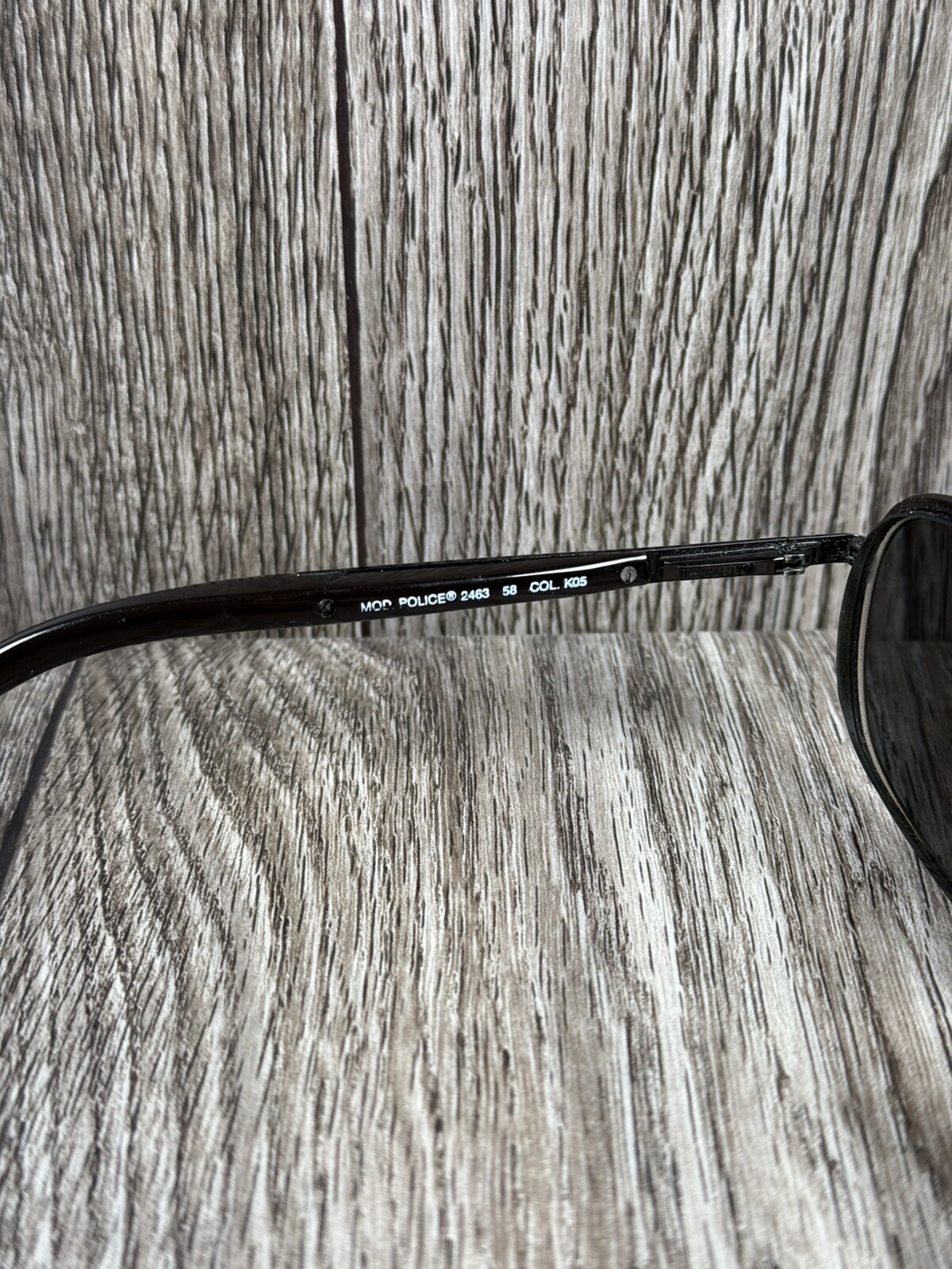 POLICE SPORTS WRAP MOD 2463 58 COL.K05 METAL SUNGLASSES ITALY 58-135 Frames Only
