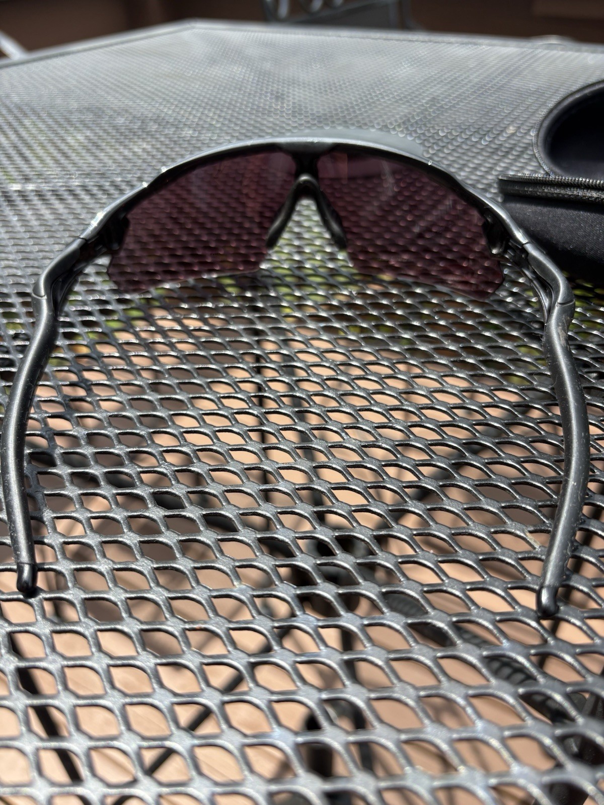 Custom Okaleys Polarized Sunglasses GREAT Condition With Case And Nose Pad