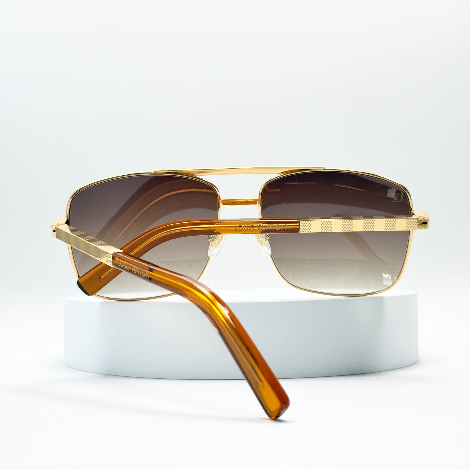 Louis Vuitton Attitude Z0259U Sunglasses Gold Frame Brown Lens Unisex 59-16-140