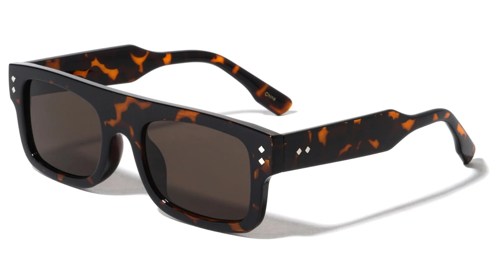 Square Cholo Sunglasses Super Dark OG LOC Gangster Style Black Rectangular Gafas