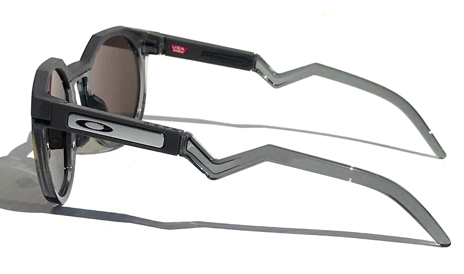 NEW Oakley HSTN Matte Carbon Grey Frame PRIZM Ruby Lens Sunglass 9242-02