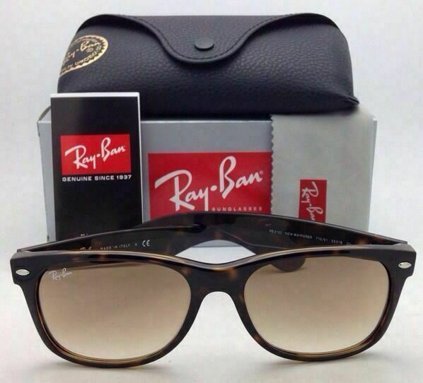 New Ray-Ban Sunglasses RB 2132 710/51 55-18 NEW WAYFARER Havana / Brown Gradient