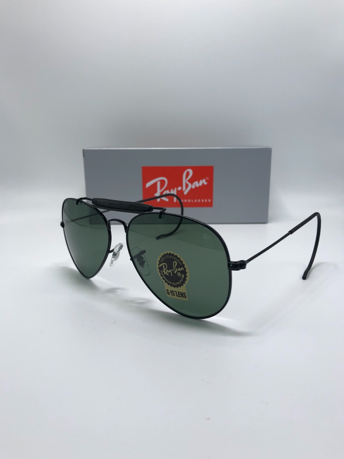 Ray-Ban RB3030 Outdoorsman L9500 58•14 160 Green G-15 Lens 58mm Sunglasses