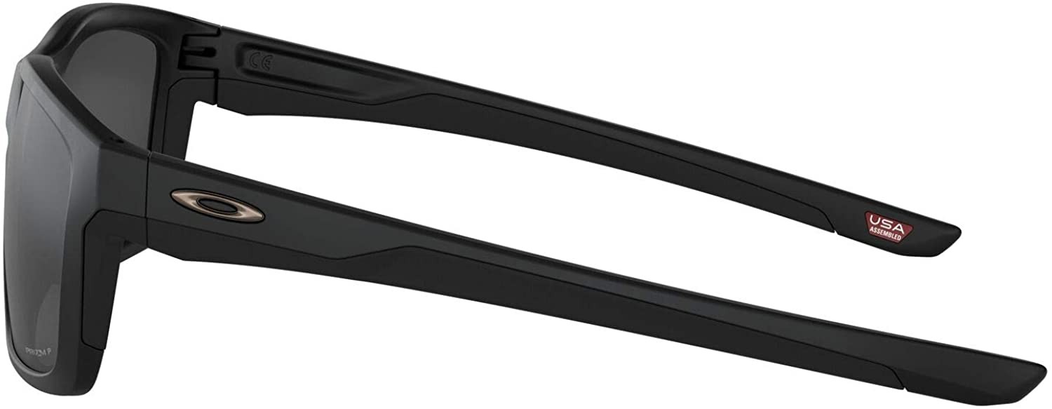 Oakley 0Oo9264 Mainlink Rectangle Sunglasses – Matte Black / Prizm Black