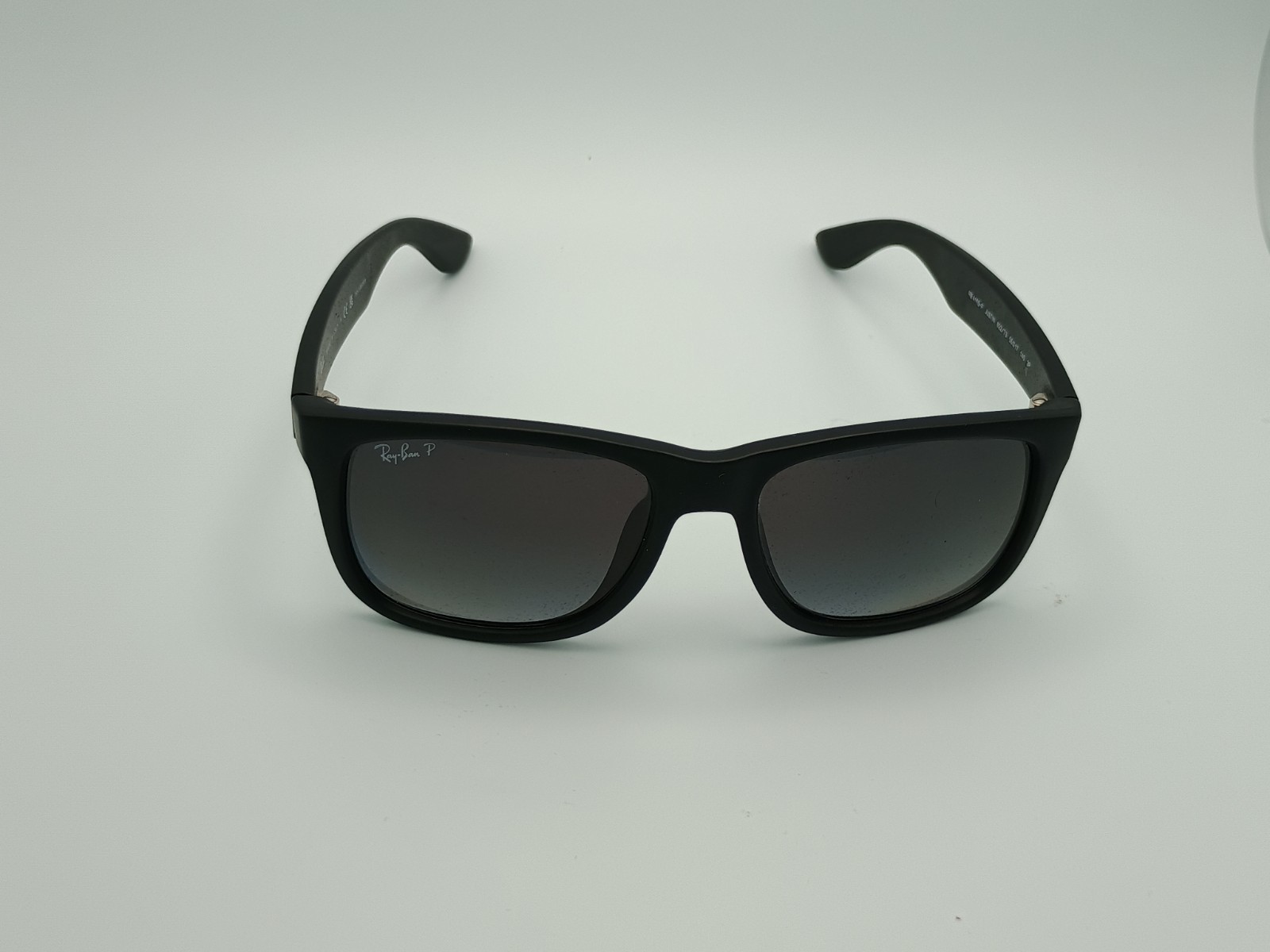 Ray-Ban RB4165F-622/T3 JUSTIN POLARIZED SUNGLASSES Matte Black 55-17-140 W/ Case