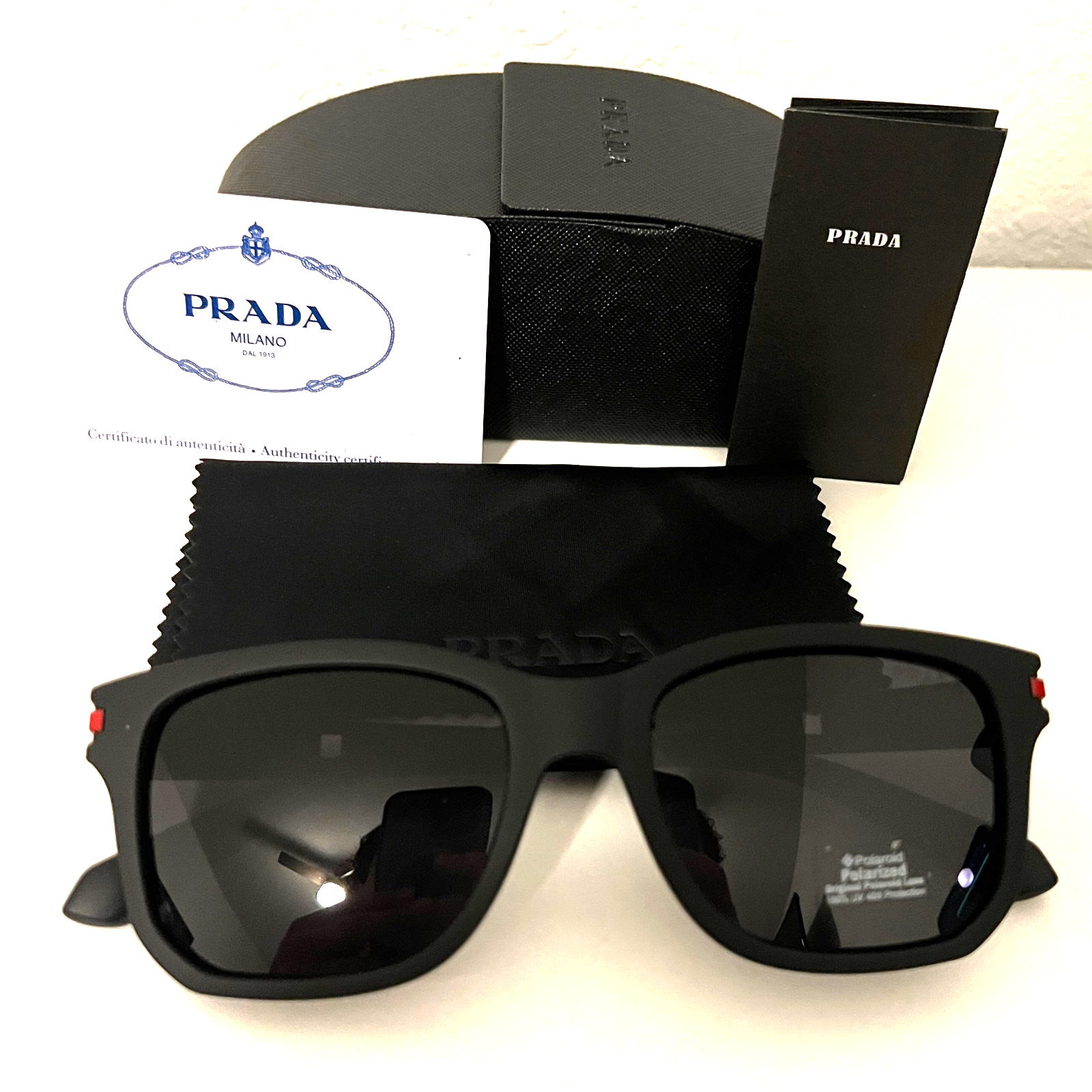 Prada Linea Rossa Black Sunglasses