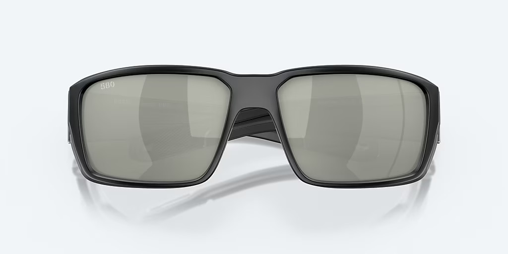 Costa Del Mar Fantail PRO Black / Gray Silver POLARIZED Glass Sunglasses 580G