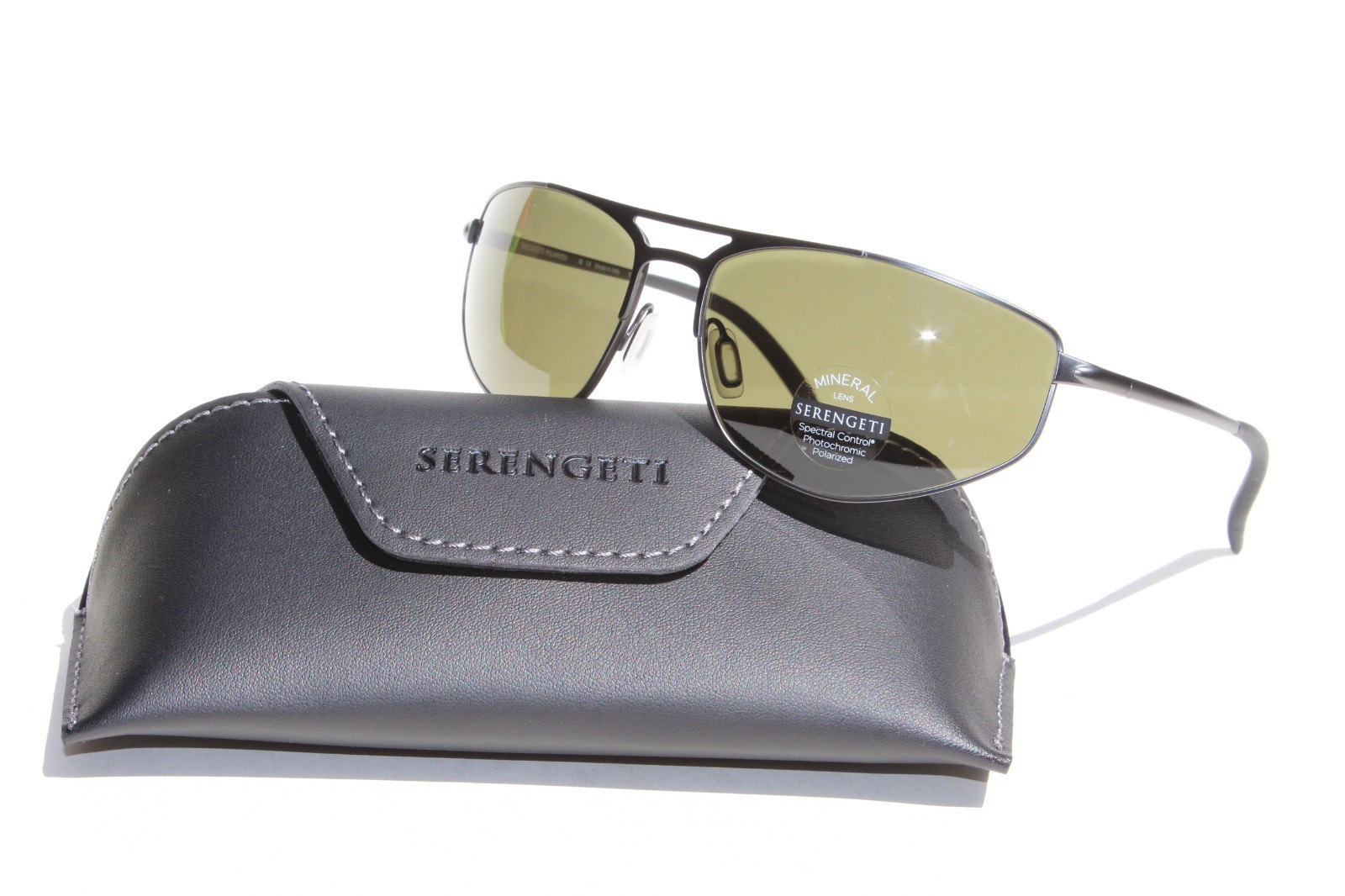 SERENGETI Masten POLARIZED Sunglasses Matte Gunmetal/555nm NEW SS579002 Italy