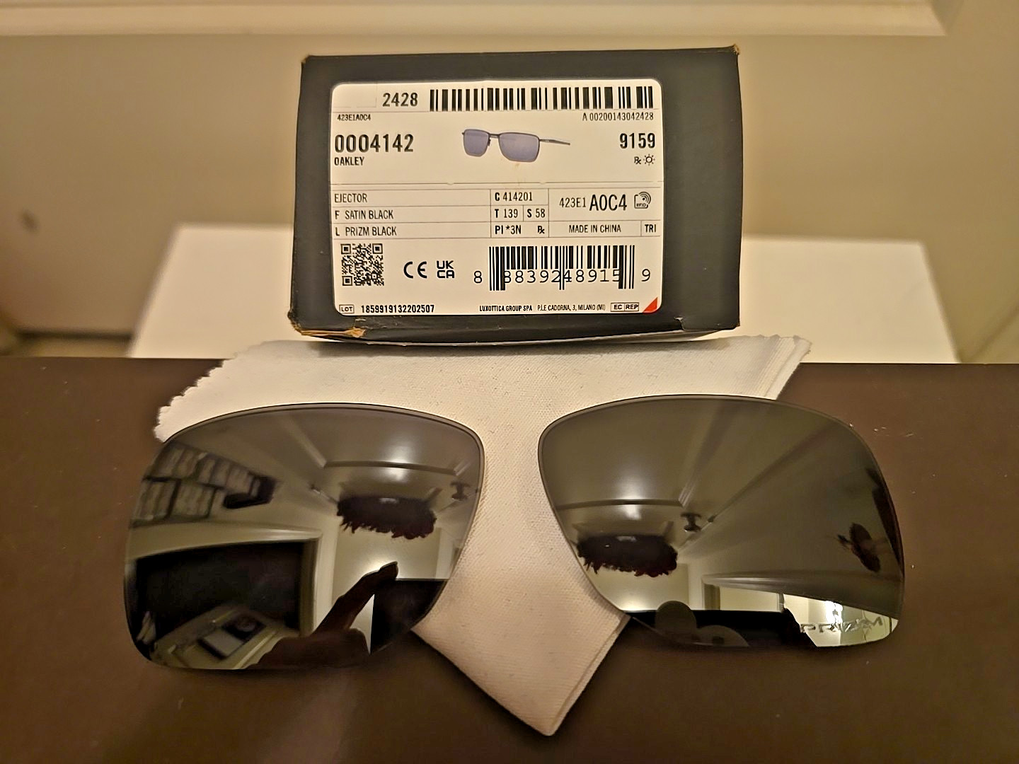 Oakley NEW OO4142 Prizm Black Tinted Plastic Authentic Replacement Lens 58mm