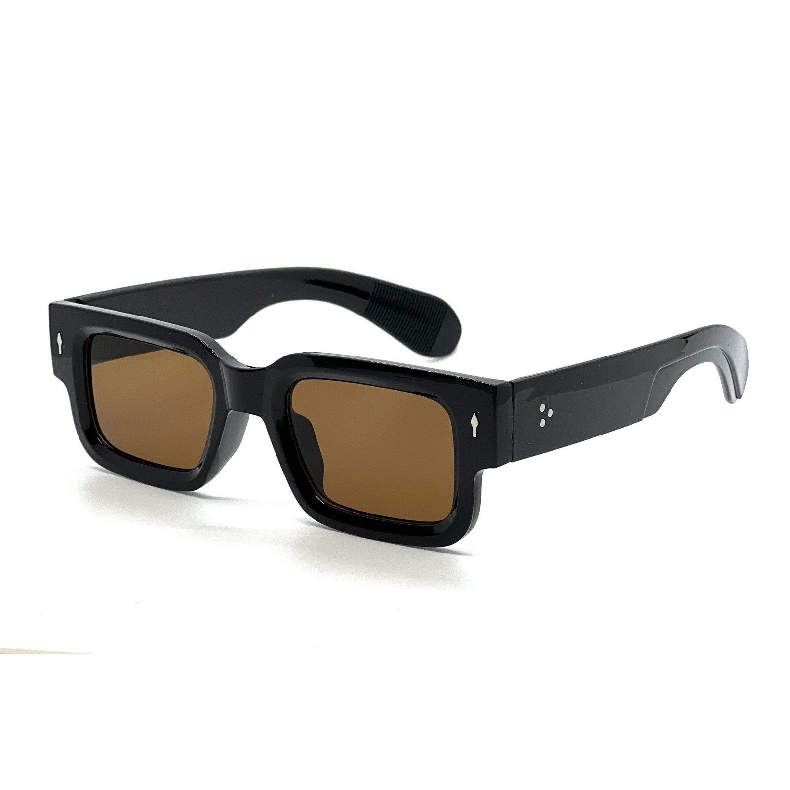 Chunky Square Frame Sunglasses Men Fashionable Style Luxury Model Lentes Gafas