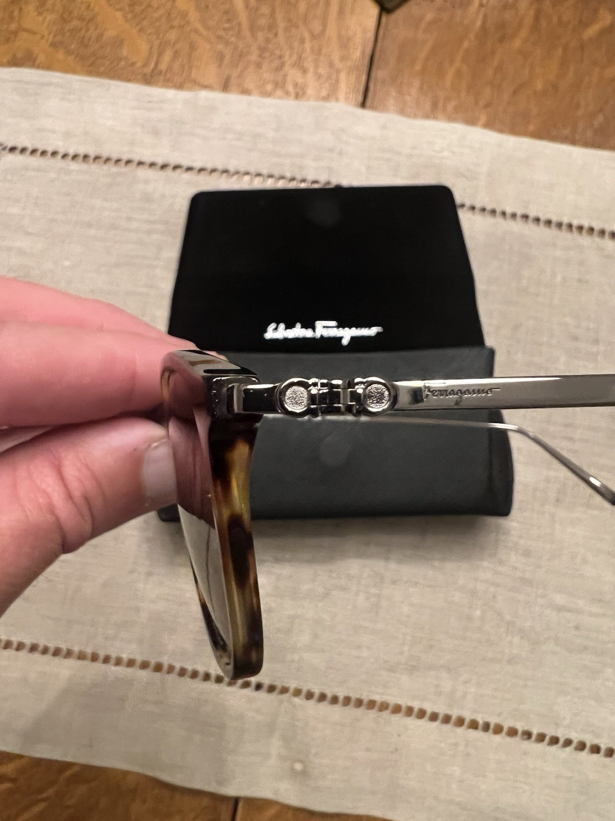 Salvatore Ferragamo Mens Sunglasses with Case Made In Italy