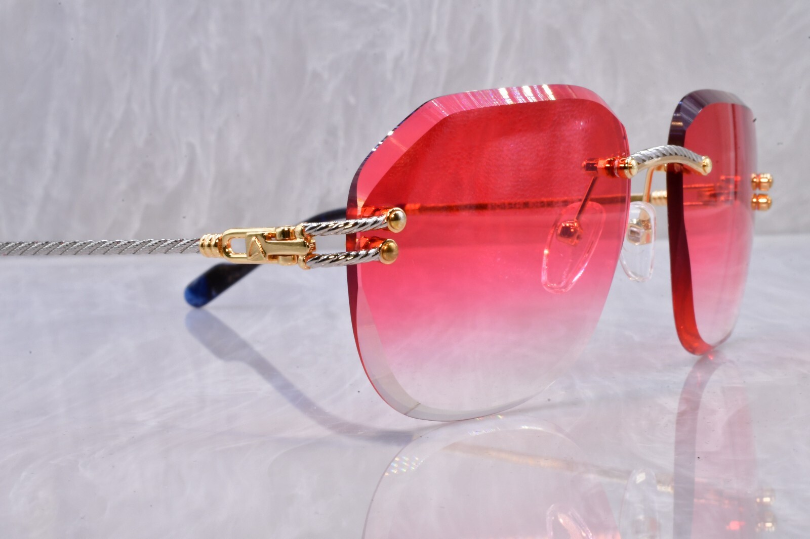 Artifact “Rope Line” Sunglasses Model 504/1 Cherry cartier Gradient Bi coloR