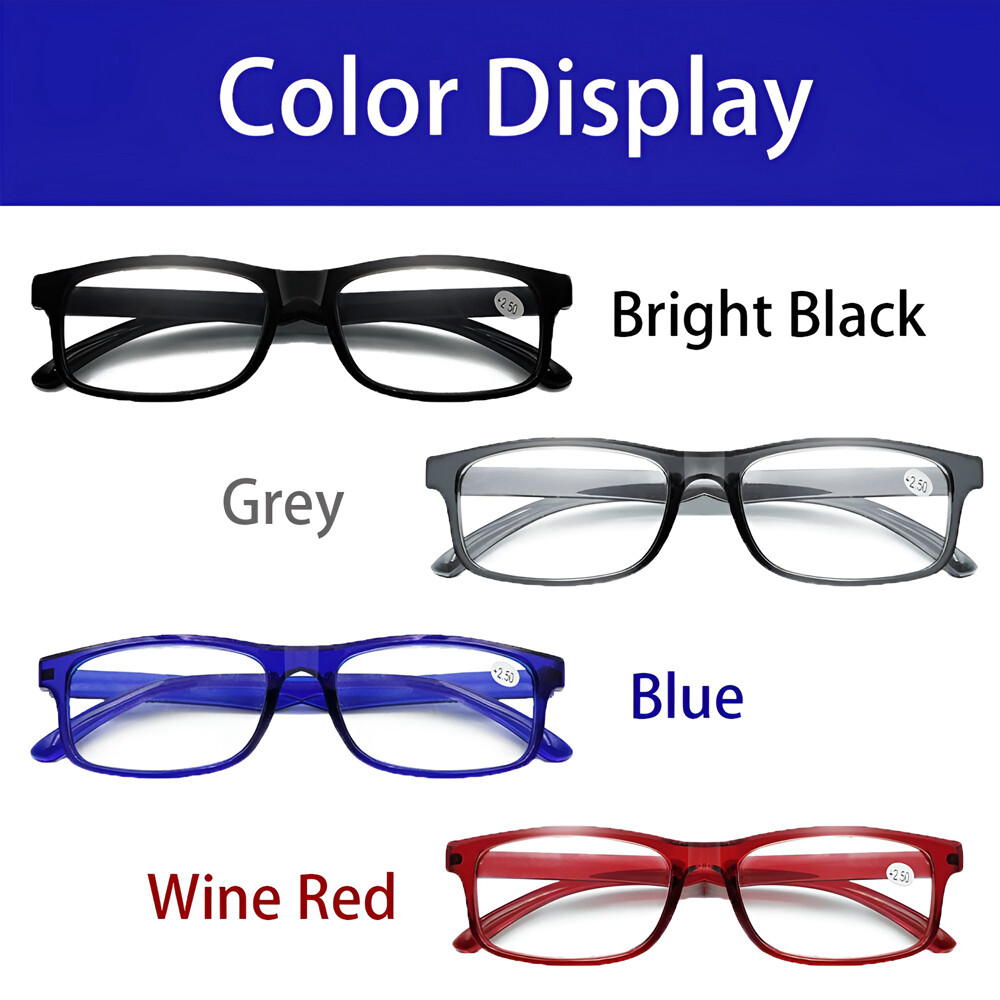4Pack Reading Glasses Blue Light Blocking for Women Men Anti Glare 1.0~4.0