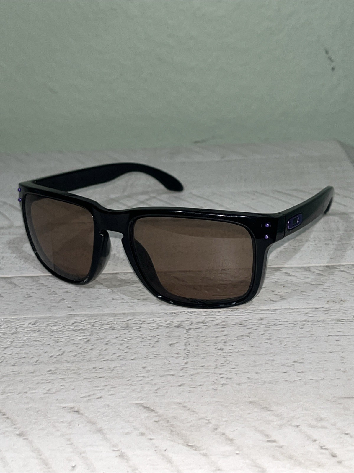 Oakley Holbrook OO9102-67 Black Ink/Purple Icons Sunglasses 55-18mm