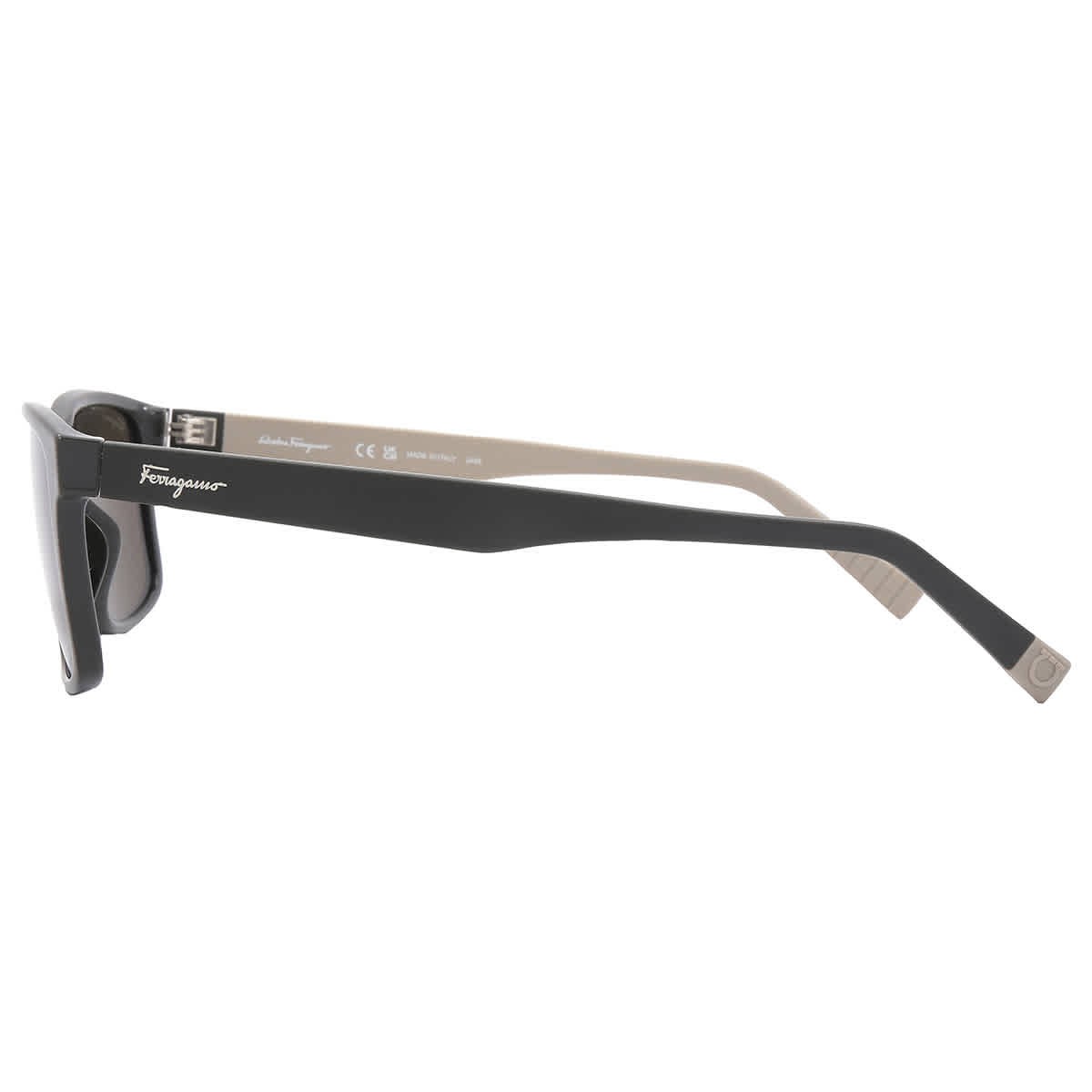 Salvatore Ferragamo Dark Grey Rectangular Men’s Sunglasses SF938S 338 57
