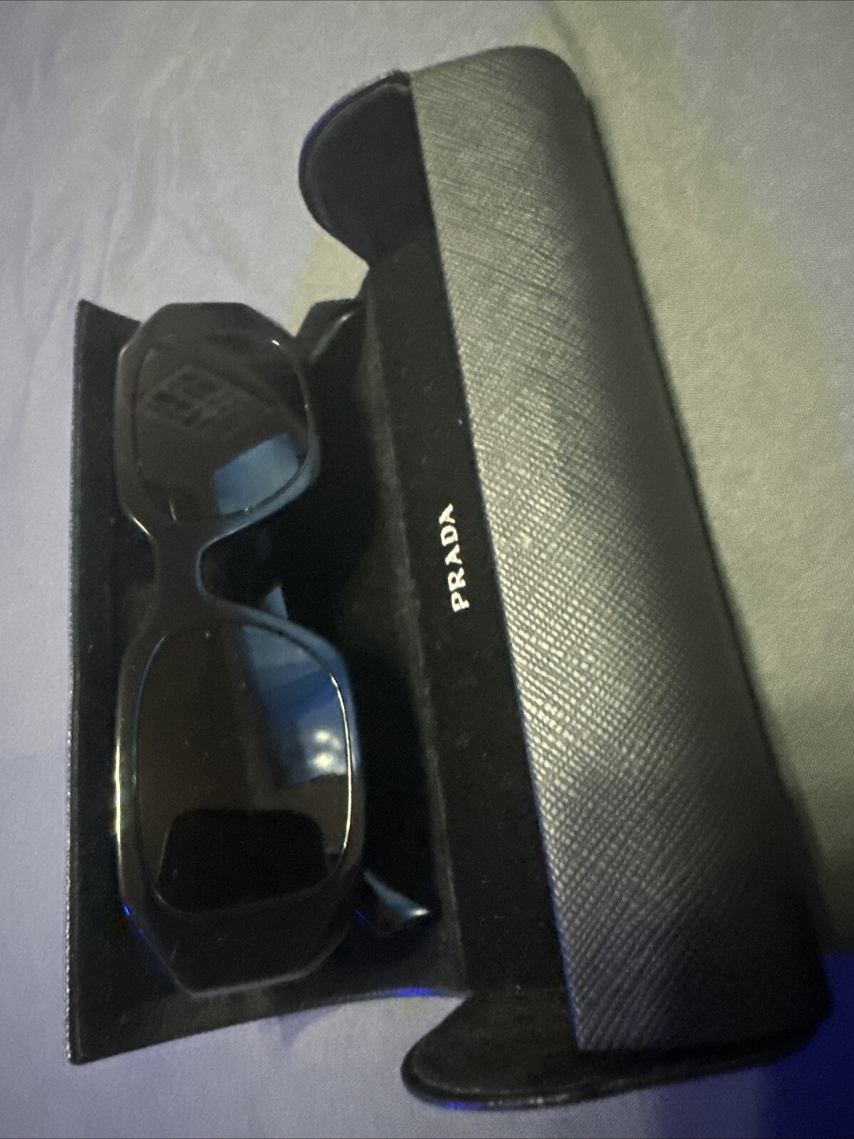 PRADA PR 27ZS Men’s Irregular Sunglasses – Black/Gray (PR 27ZS 16K08Z 54)
