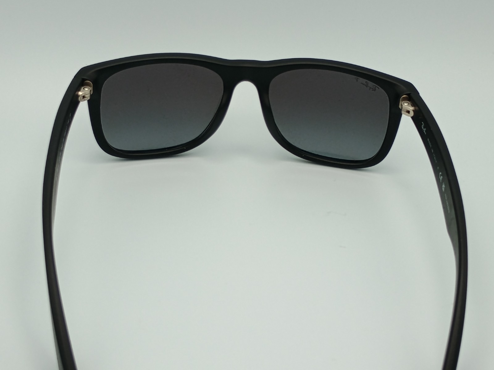 Ray-Ban RB4165F-622/T3 JUSTIN POLARIZED SUNGLASSES Matte Black 55-17-140 W/ Case