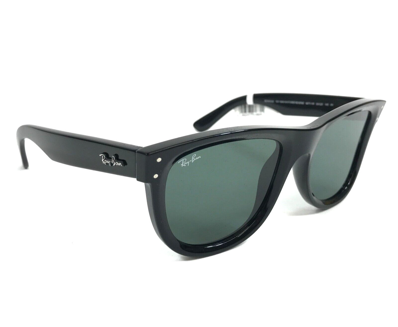 Ray-Ban Sunglasses Frames RBR0502S WAYFARER REVERSE 6677/VR Shiny Black w/ Green
