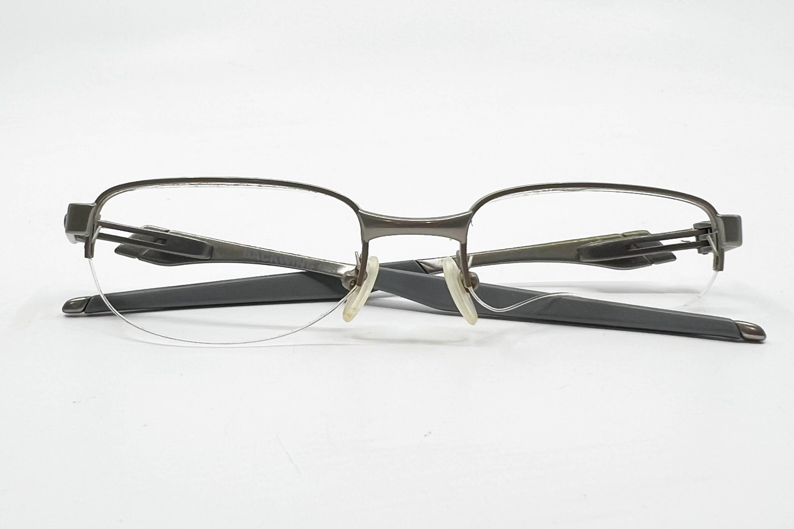 Oakley OX 3163-0252 Backwind 0.5 Half Rim Gunmetal Eyeglasses Frame 52-19-139