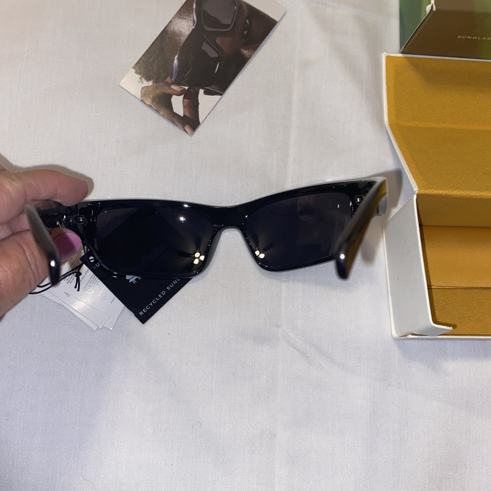 Szade Half Jacket Sport Motorcycle Sunglasses Black Lightweight Wrap Unisex NEW