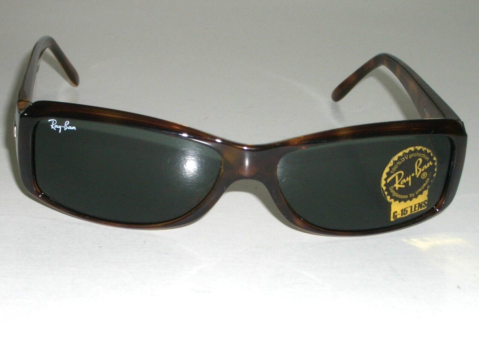 RAY BAN RB4078 642/57 SLEEK G15 CRYSTAL SLEEK SHINY TORTOISE SUNGLASSES NEW