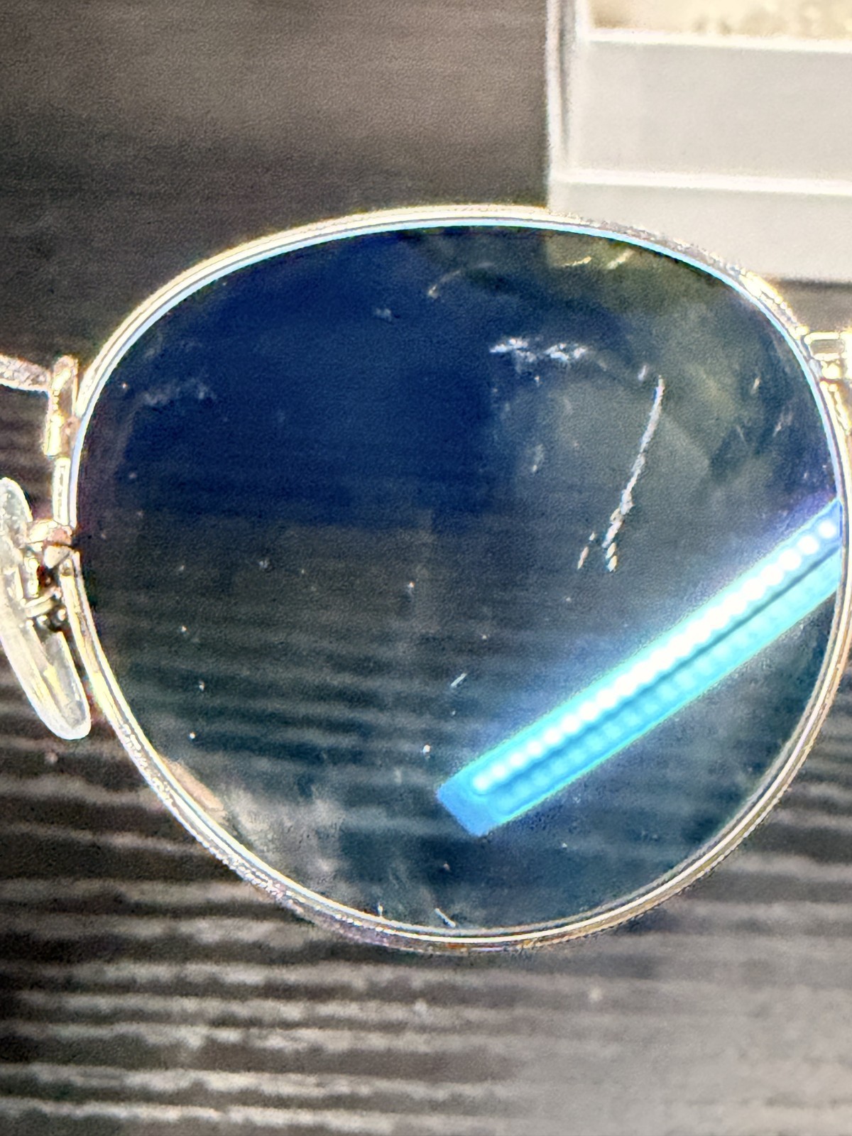 Ray-Ban Round Metal RB3447 50mm Blue Classic lenses with Black Tips