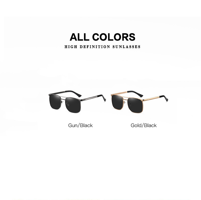 Metal Square Tinted Myopia Nearsighted Glasses For Men Outdoor Sunglasses New