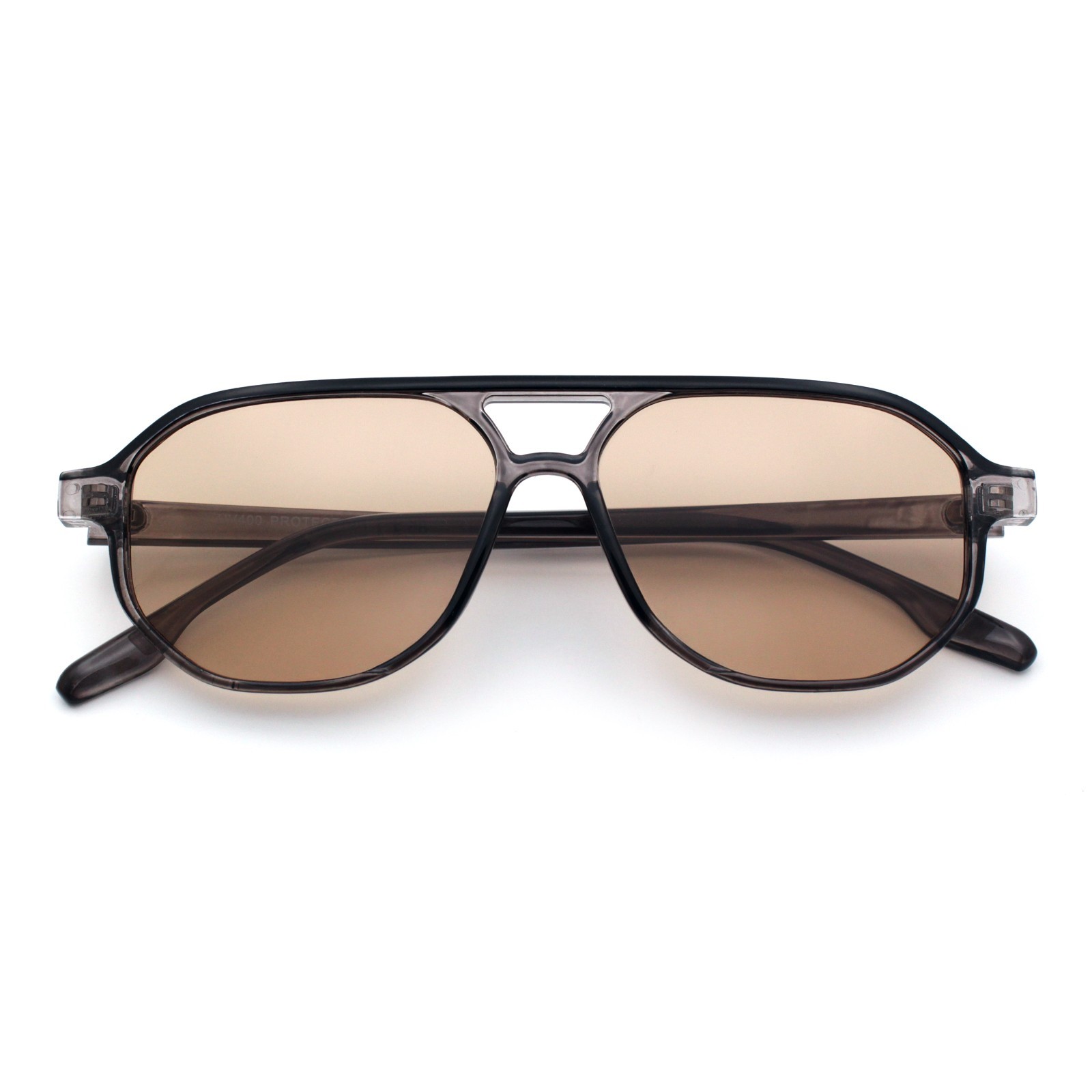 SA106 Retro Hipster Snug Slim Frame Plastic Aviator Sunglasses