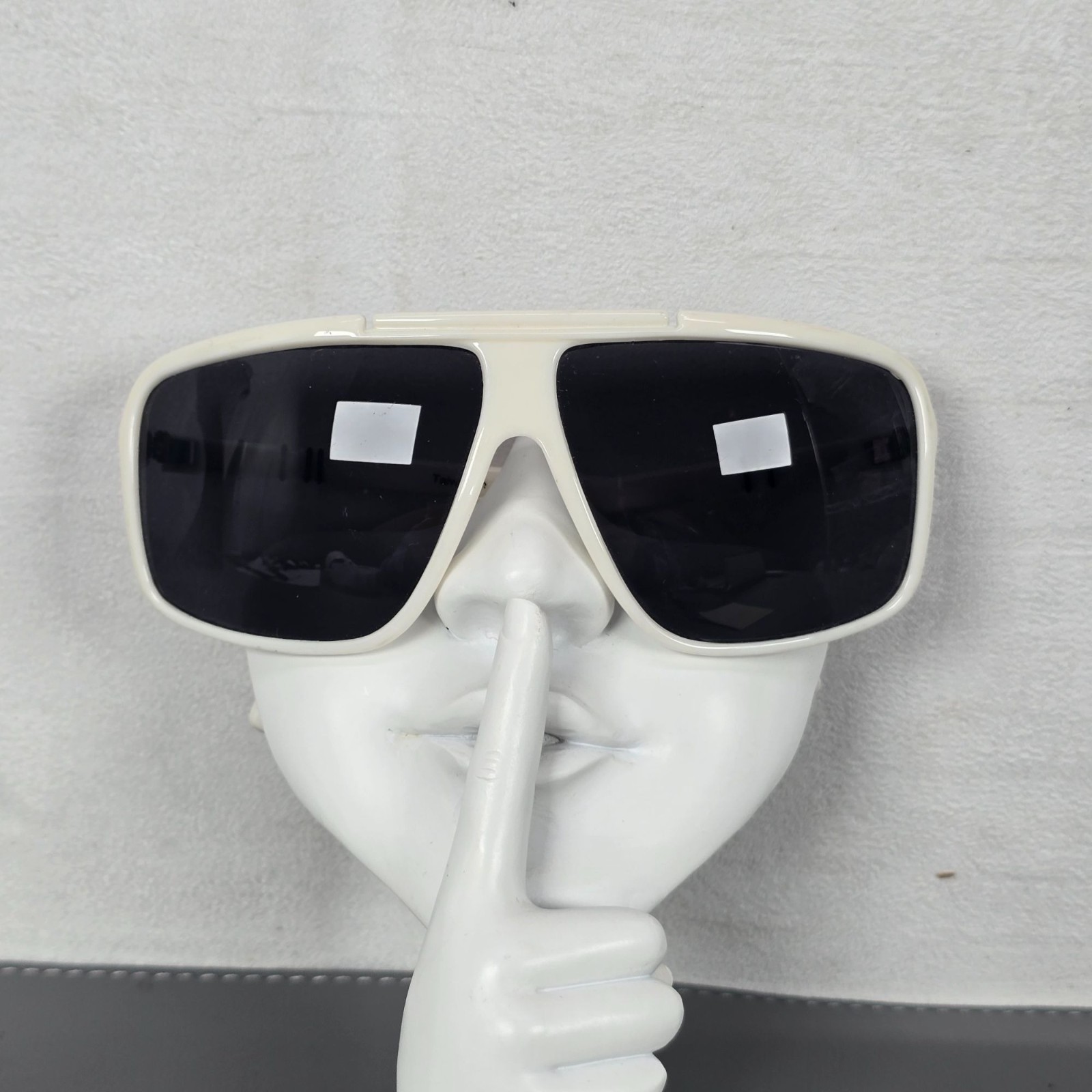 White Spalding 80s Retro Sports Designer Sunglasses Frame Only