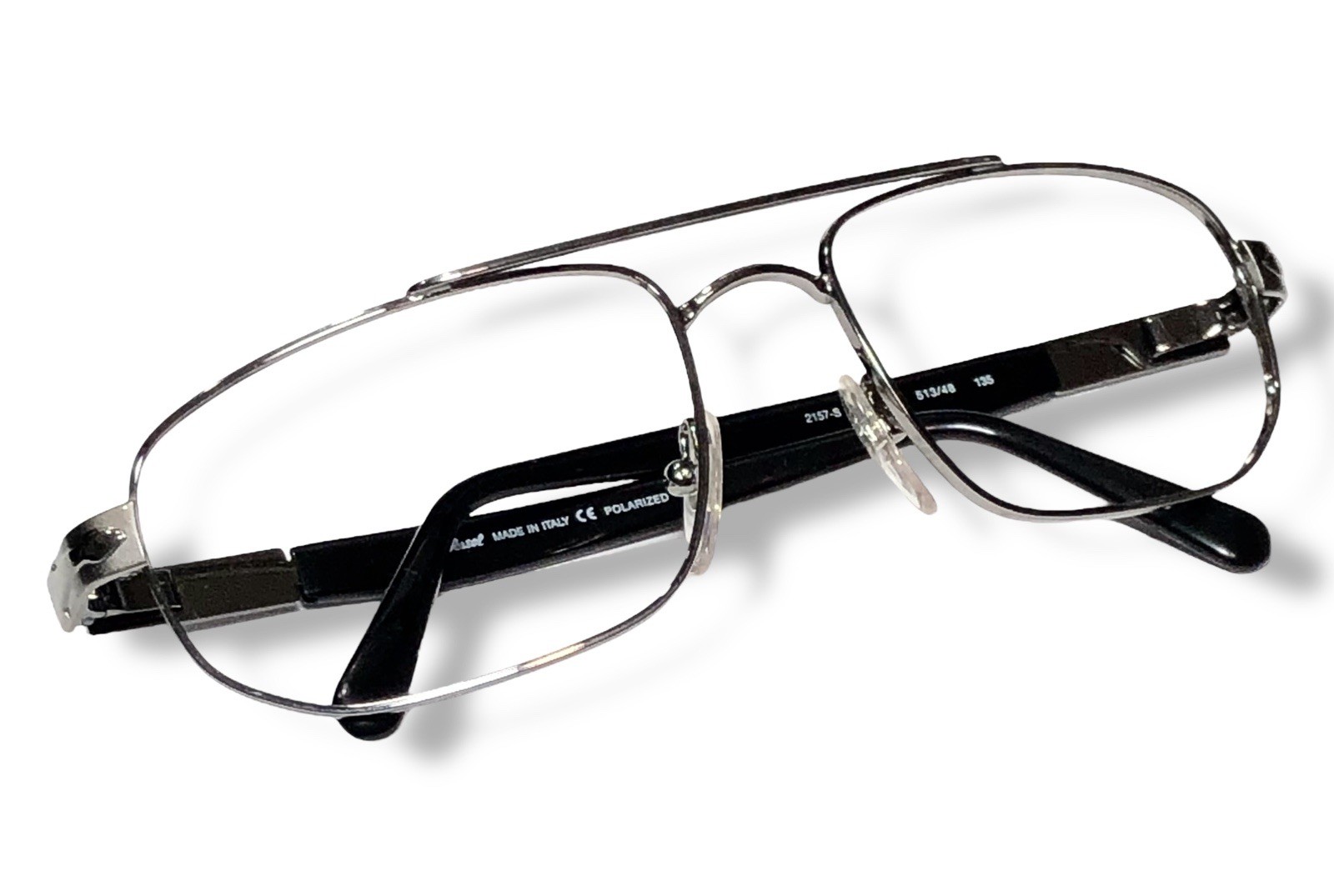 Persol PO 2157-S 513/48 Gunmetal Sunglasses Frame Only 57-18mm Authentic