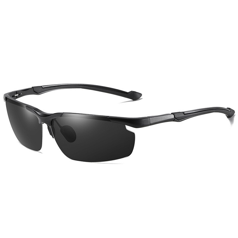 Polarized Sports Fishing Driving Sunglasses Men Al-Mg Metal Frame Ultra Light