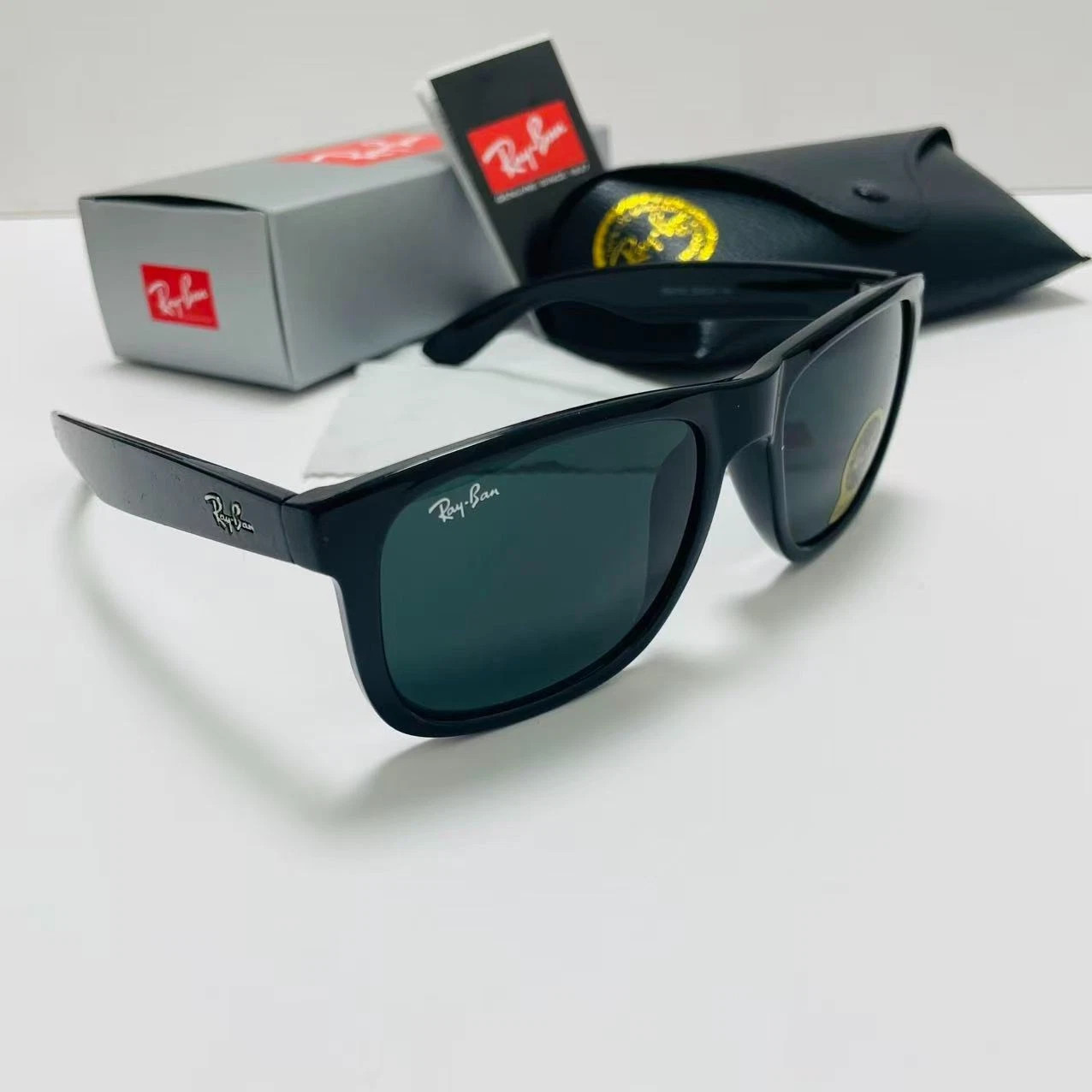 Ray-Ban RB4165 Polarized Sunglasses Black Frame / Dark Gray Lenses 50mm
