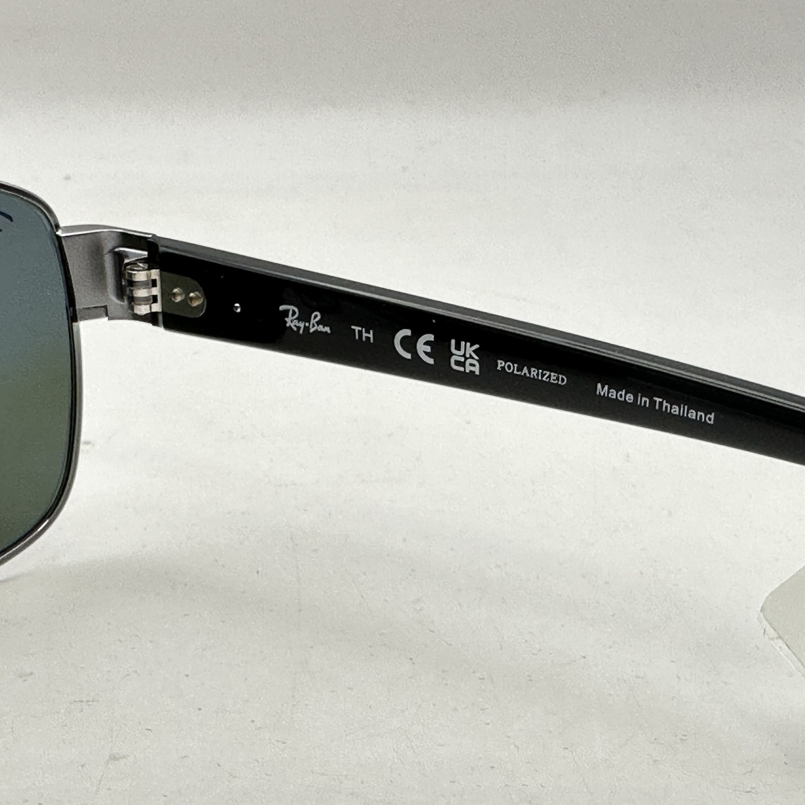 Ray Ban Mens Irregular Aviator Polar Sunglasses RB3663 Black/Green